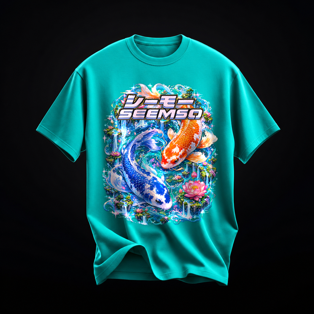Current Loop tee in Teal — calibrated product mockup