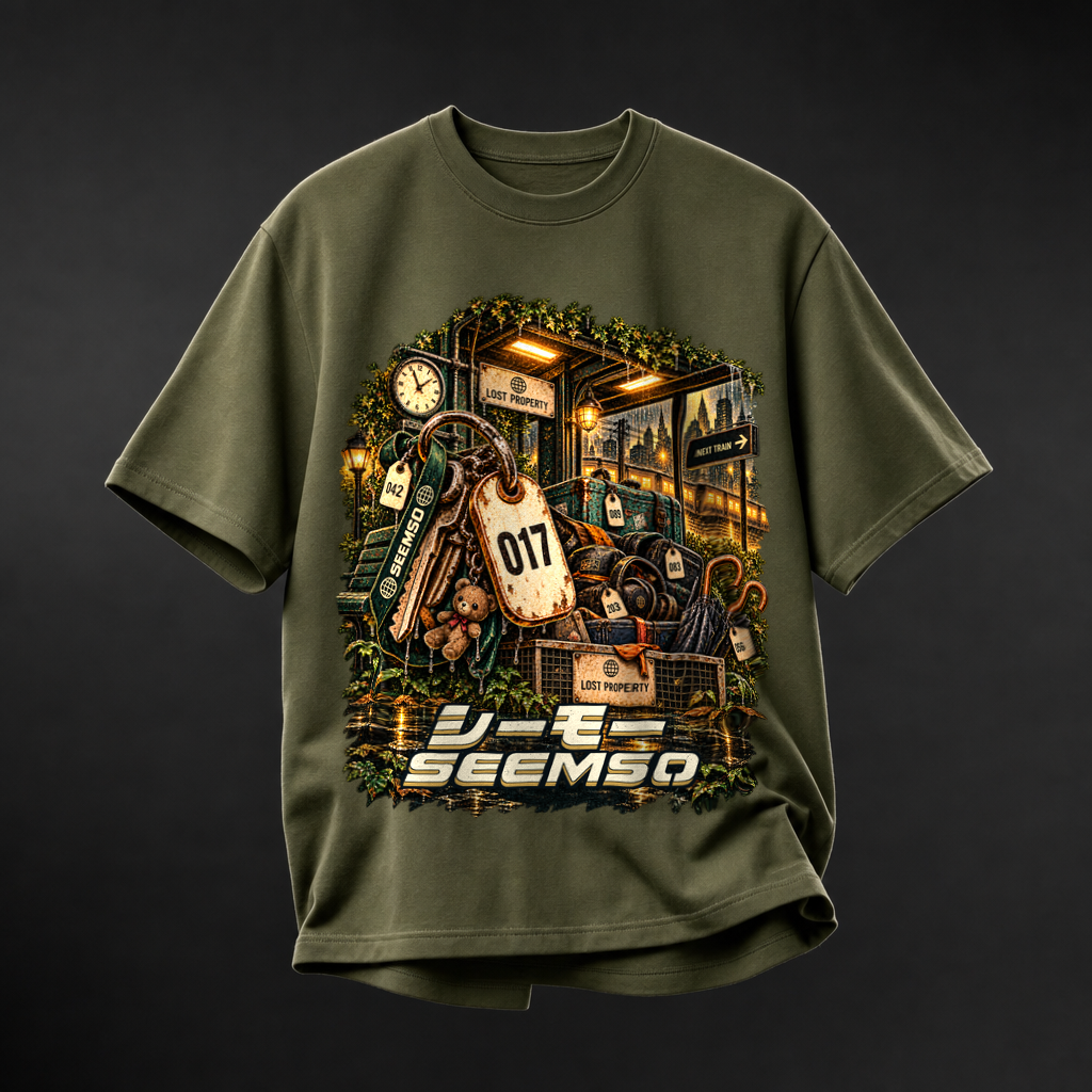 Lost Property tee in Olive