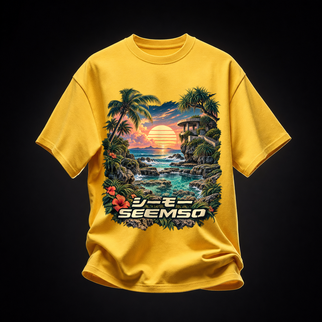 Tidal Zone tee in Yellow