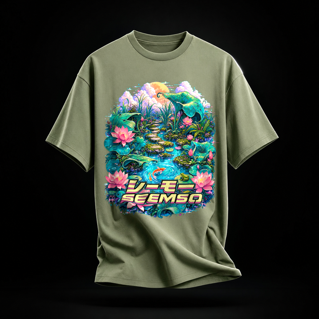 Stillwater Club tee in Sage — calibrated product mockup